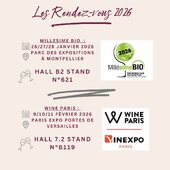 Bonne et Heureuse année 2026 ! 

Nous commençons l’année avec deux beaux salons professionnels 🍷

#vinsbio #vīns #suddelafrance #wineparis #millesimebio
